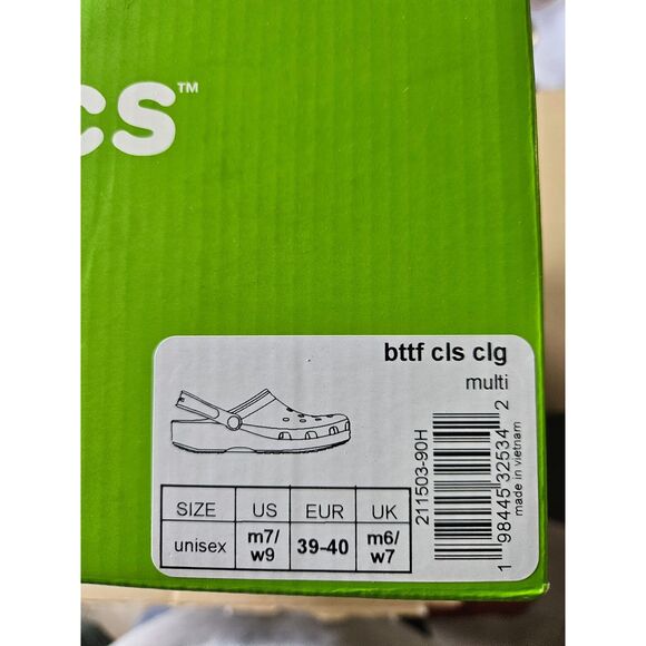 Crocs X Back To The Future Classic Clog Women Size 9 - Picture 6 of 7